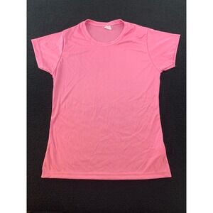 C2 Sport Ladies Pink Athletic T Shirt Size S Short Sleeve Crew Neck
